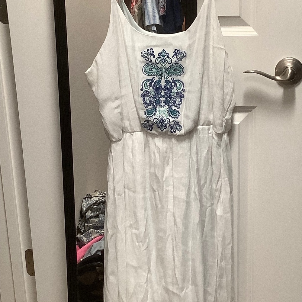 NWT Maurice’s white summer dress large